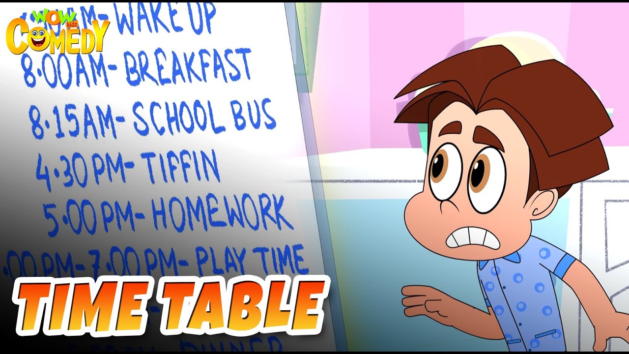 Time Table | Natkhat Titoo | Titoo Funny Cartoon | S01E02 | Hindi Cartoon for Kids 