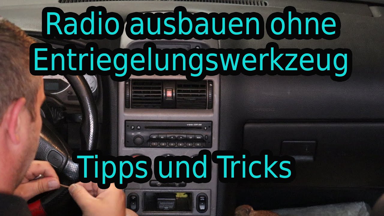 Lifehack 💪 Radio ausbauen ohne Klammern, Bügel o. Entriegelungswerkzeug / Tipps und Tricks👌
