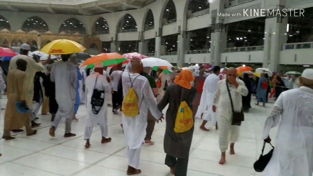 Hajj-2019 | Day-4  | Rain Rehmat ki Barish during Tawafe ziyarat | Makkah | Saudi Arabia