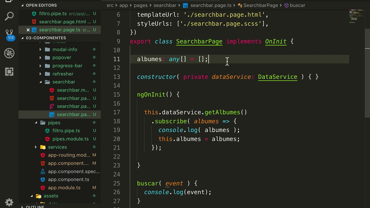 28- ion-searchbar :: Aplicando el filtro en la lista