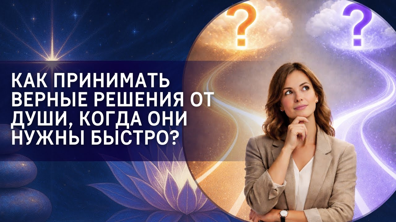 Как принимать верные решения от Души, когда они нужны быстро?