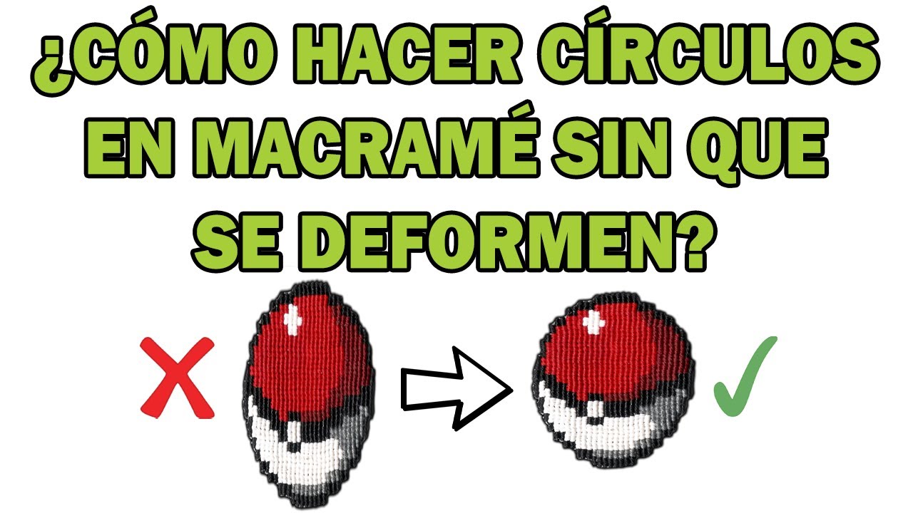 ¿Cómo hacer CÍRCULOS en MACRAMÉ sin que se deformen?