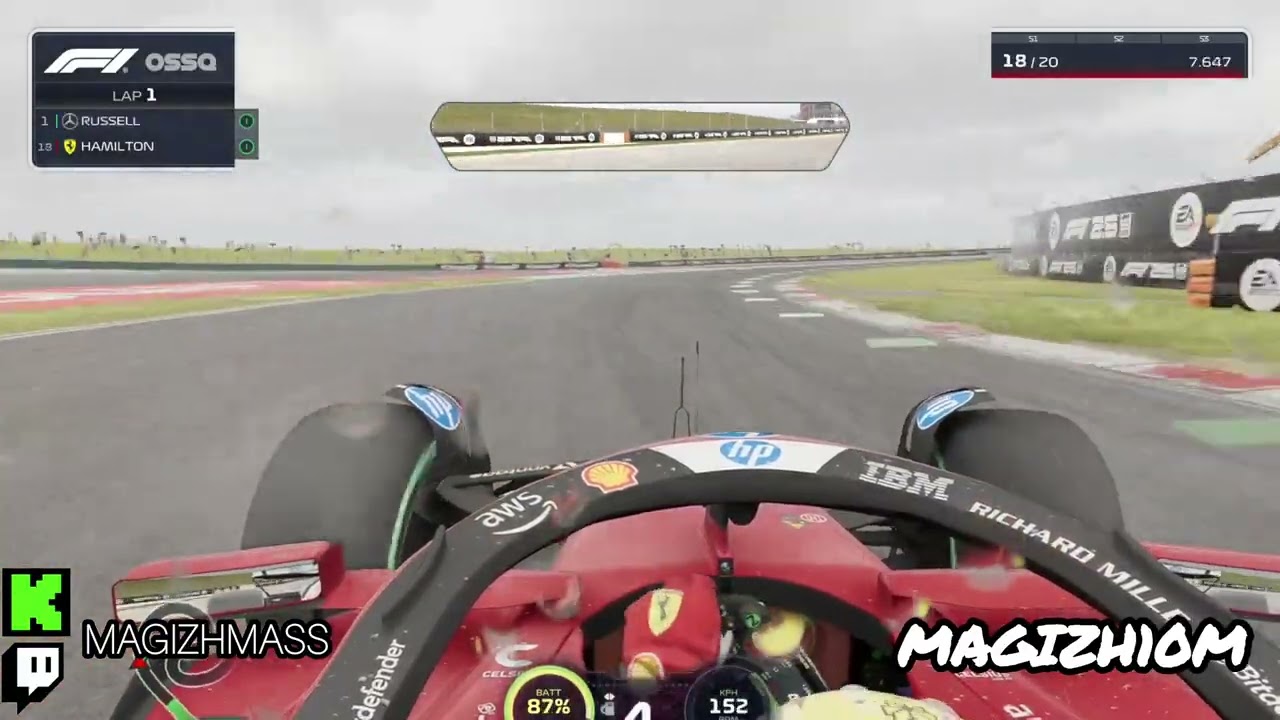 LEWIS HAMILTON ON CHINESE GRAND PRIX WITH A FERRARI #f1game#lewishamilton#ferrari#chinesegrandprix