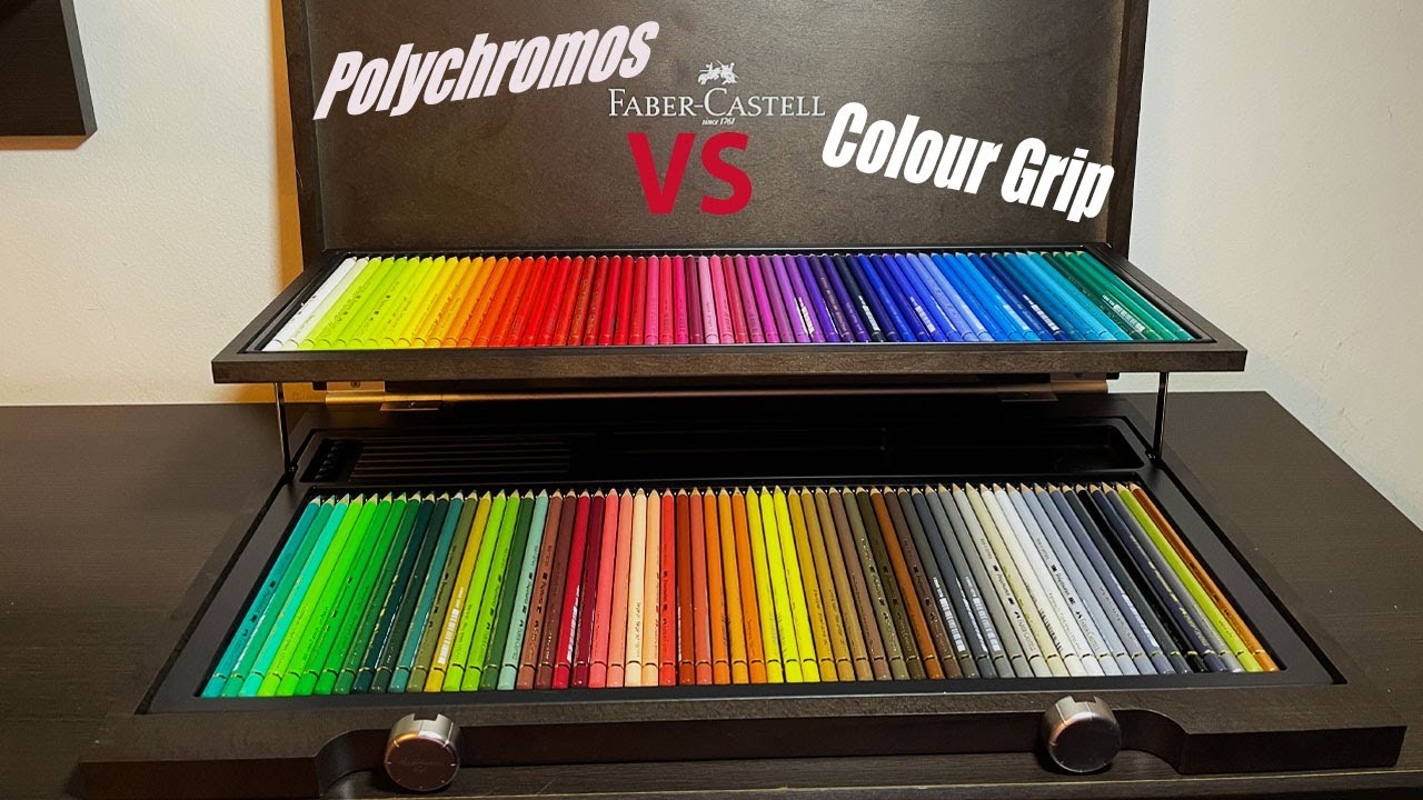 Faber-Castell Polychromos vs Colour Grip - Test