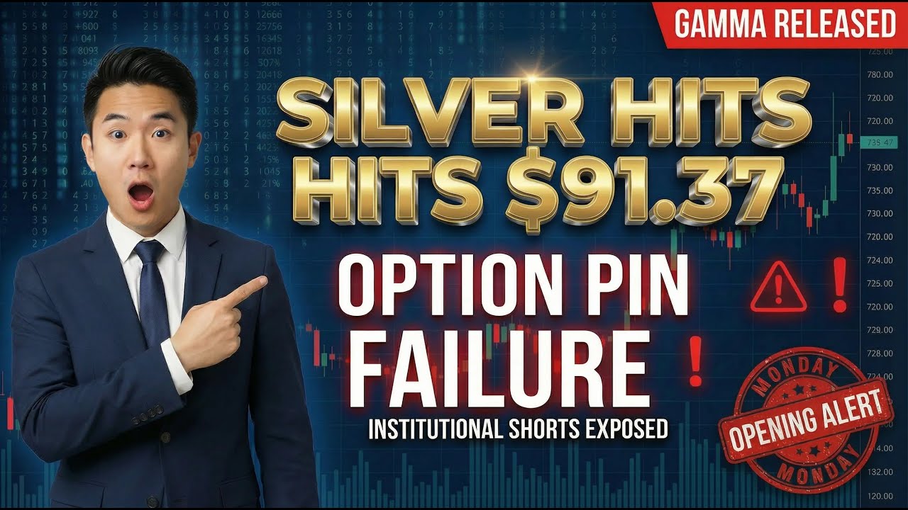 SILVER $91.37 CLOSE: The Gamma Trap has sprung (Monday Morning Panic Alert!)