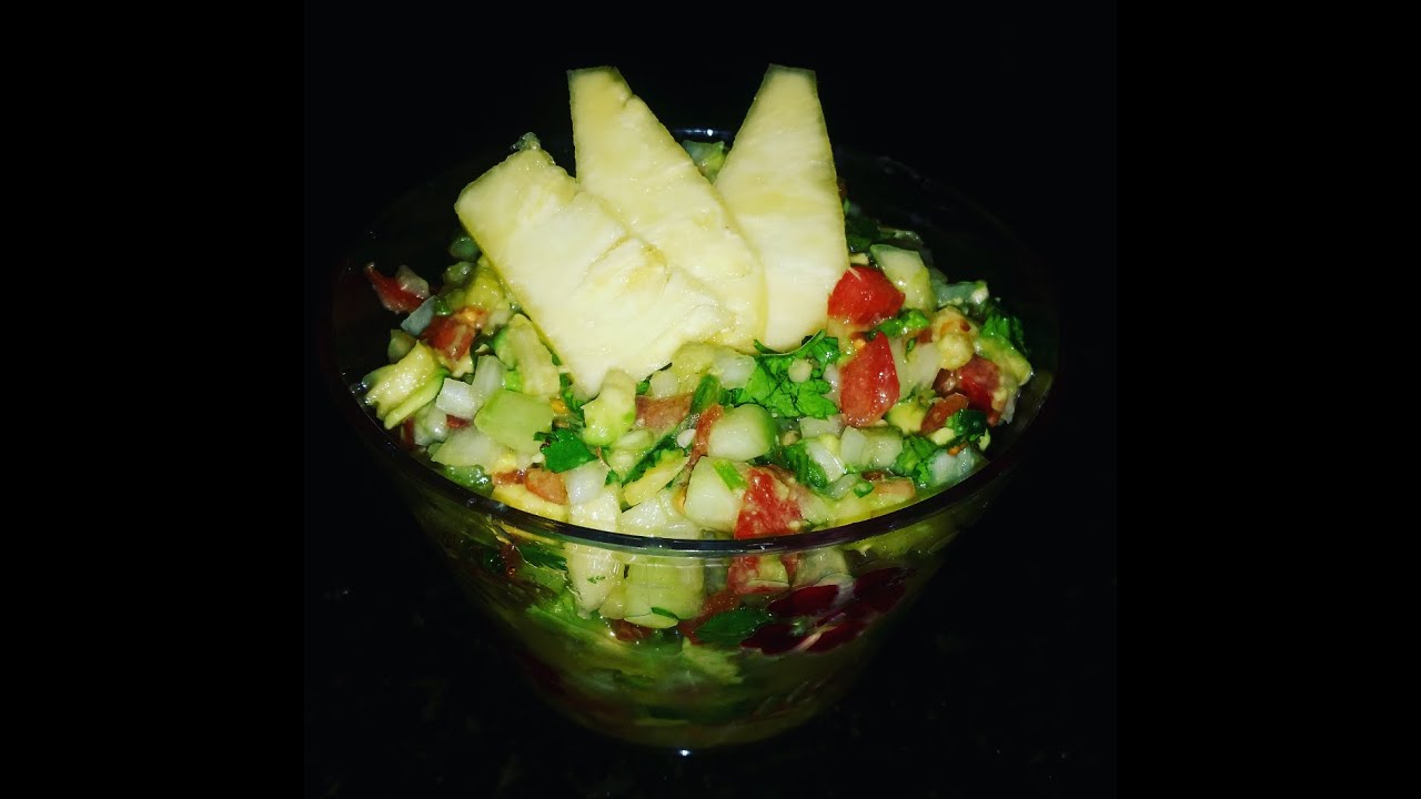 Como Hacer Pico De Gallo Hawaiano con Piña