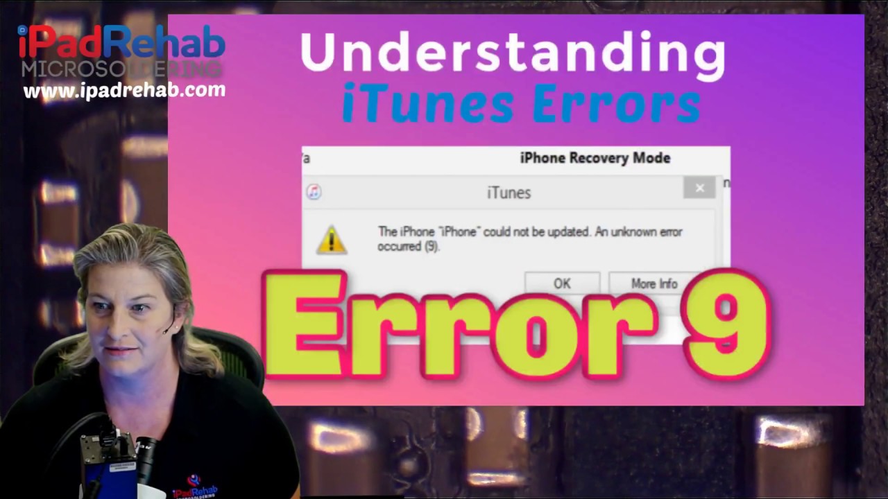 Что является причиной ошибки iTunes 9?