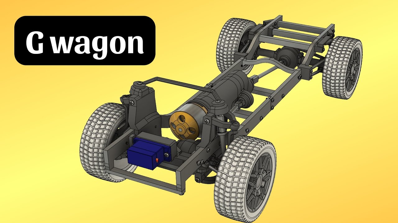 3D printed RC  chassis - G wagon assembly | PART 4