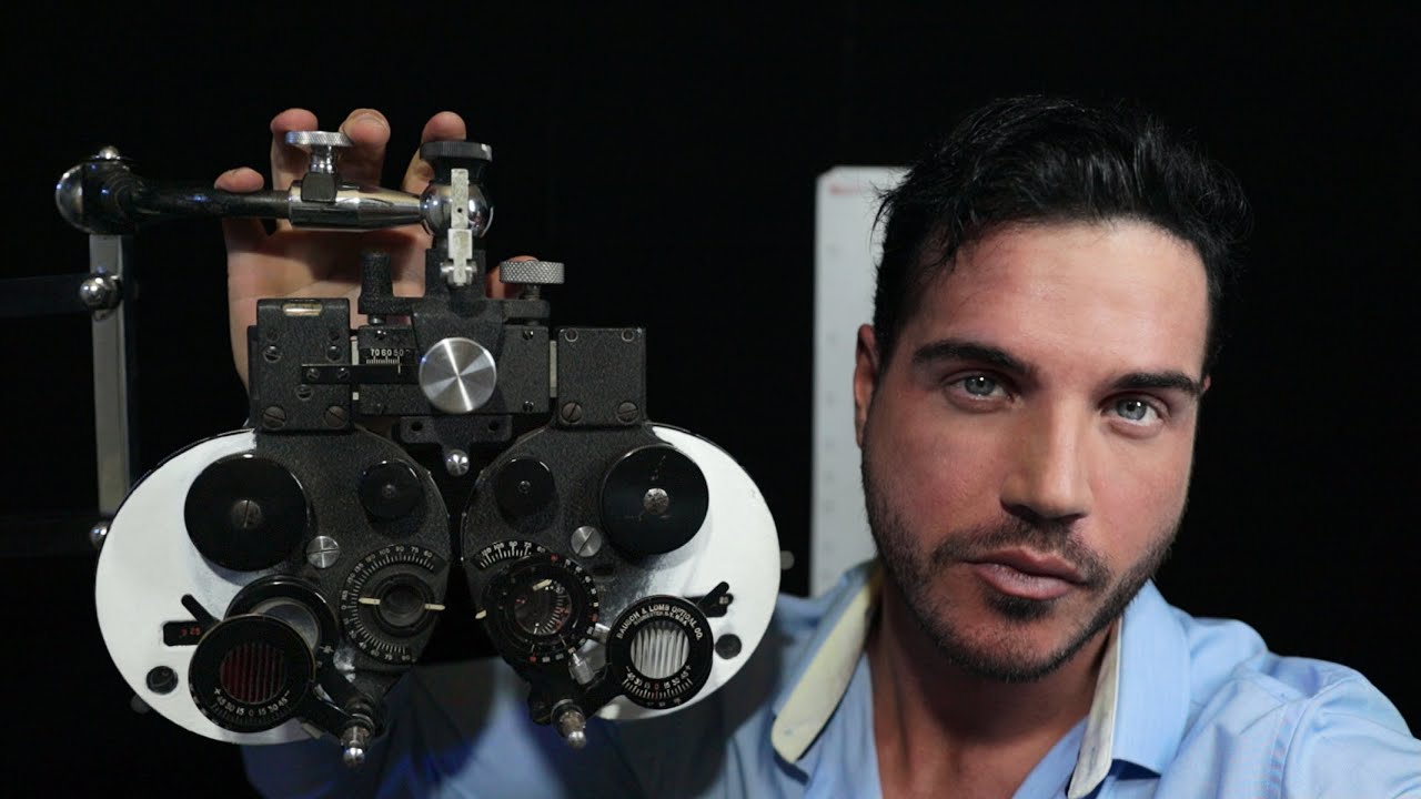 ASMR| Phoropter OPTICAL EXAM (Realistic Eye Doctor Roleplay)