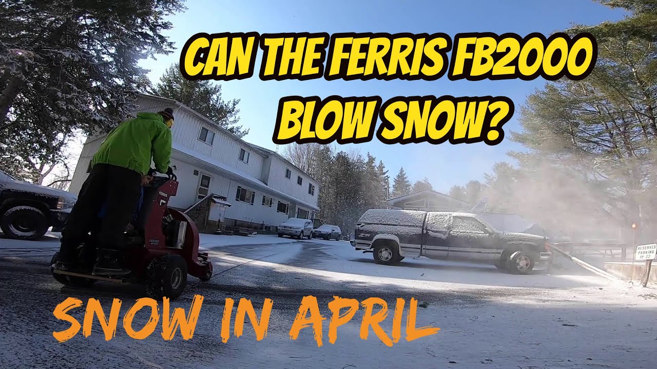 Can the Ferris FB2000 blow snow?
