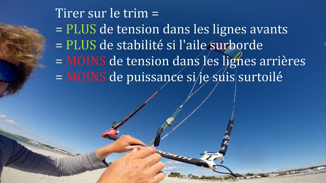 Cours de kitesurf - r&eacute;gler une aile de kitesurf - One Launch Kiteboarding