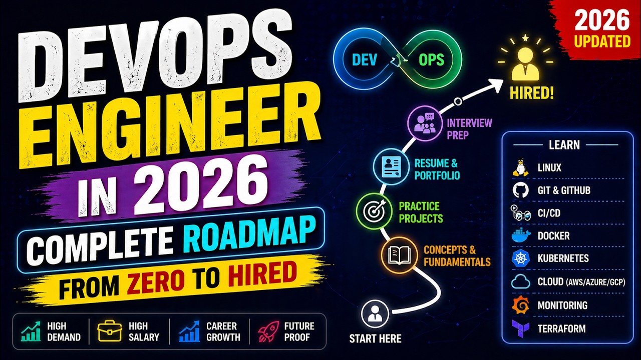 DevOps-инженер в 2026 году: полный план от нуля до трудоустройства.