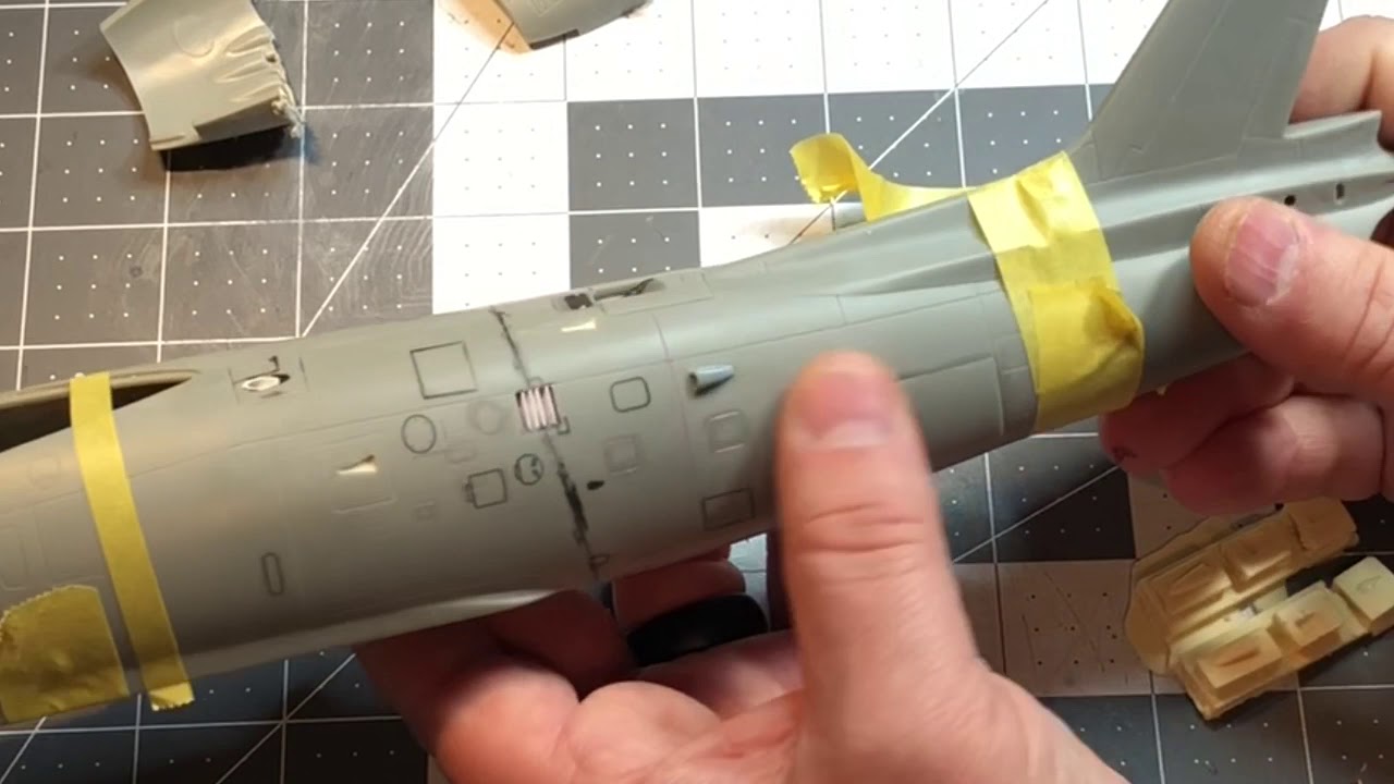 Переделка модели CAC Sabre в масштабе 1/32, часть 1.
