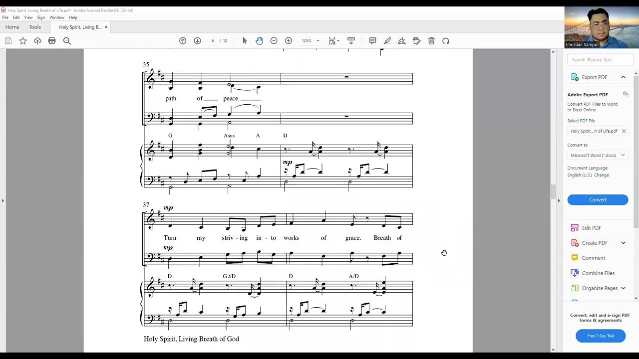 Soprano & Alto Holy Spirit Living Breath of God