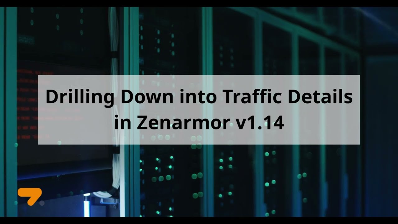 Drilling Down into Traffic Details in Zenarmor v1 14