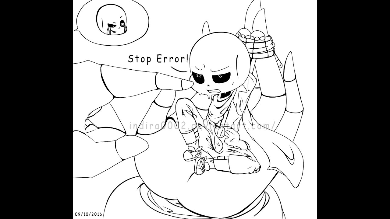 Speedpaint Error Sans and Ink Sans