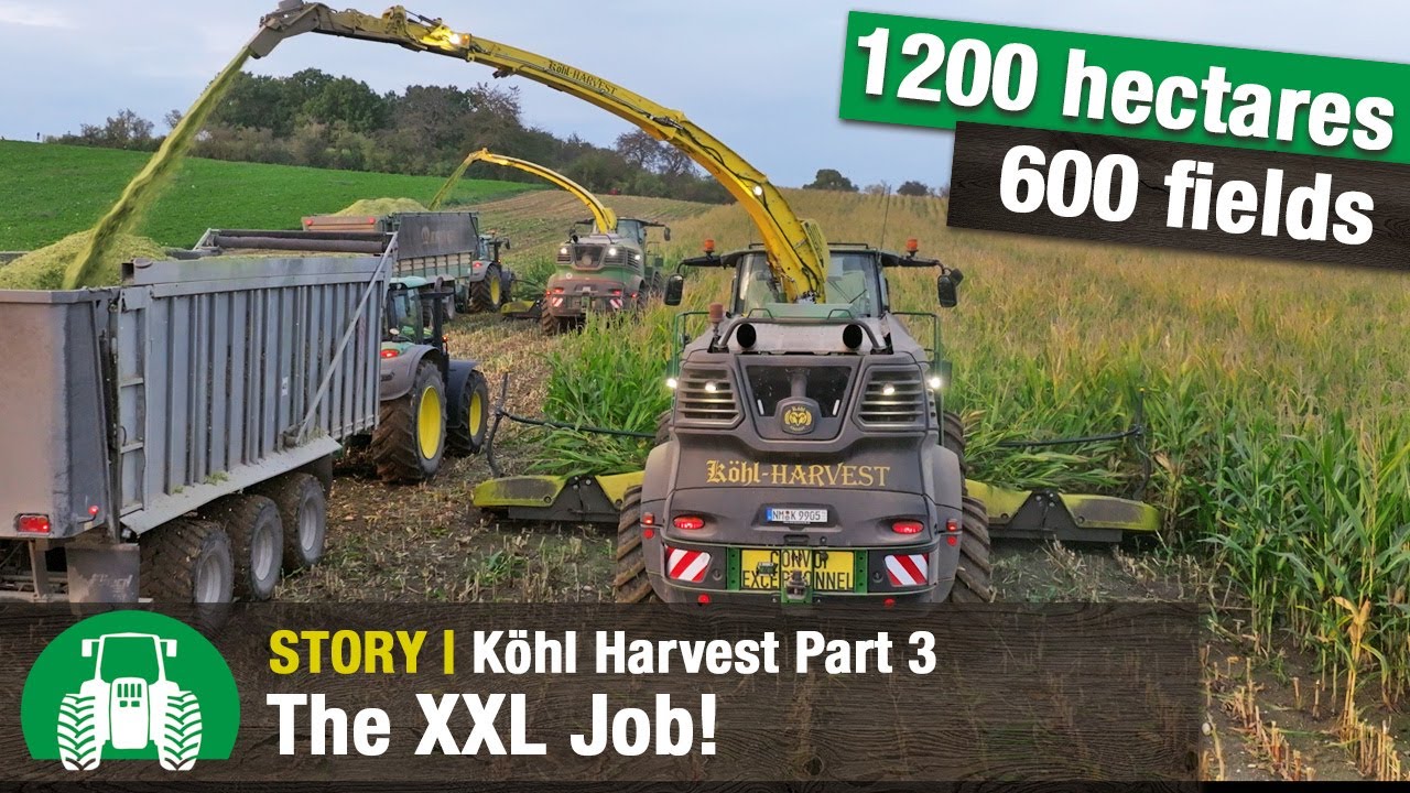 Köhl Harvest Part 3/3 | Maize harvest | John Deere forage harvester | Agricultural contractors