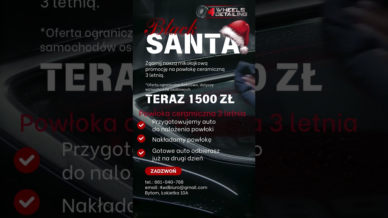black santa promocja #detailing #powłoka ceramiczna #powłoka #details #automobile