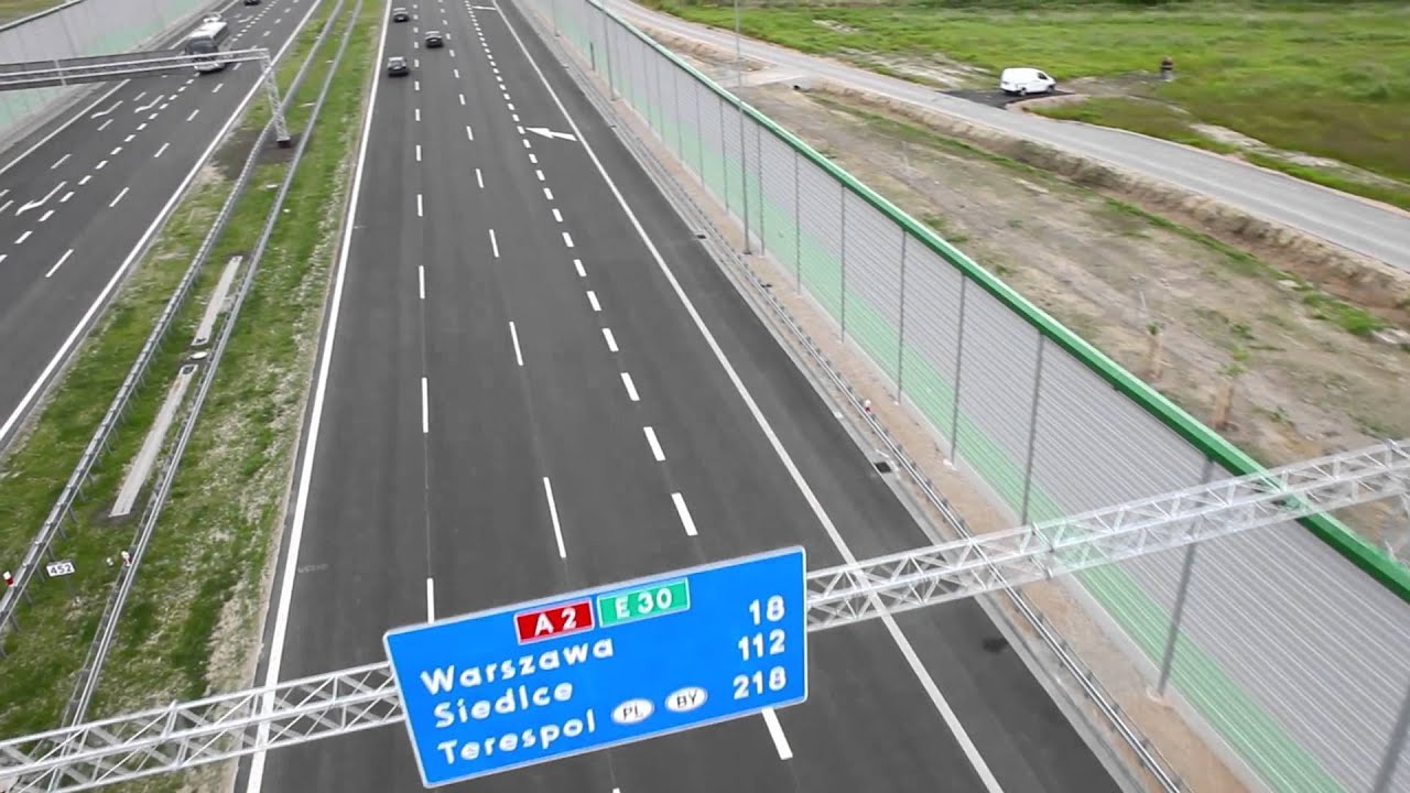 Polish highway A2 / Polnishe Autobahn A2