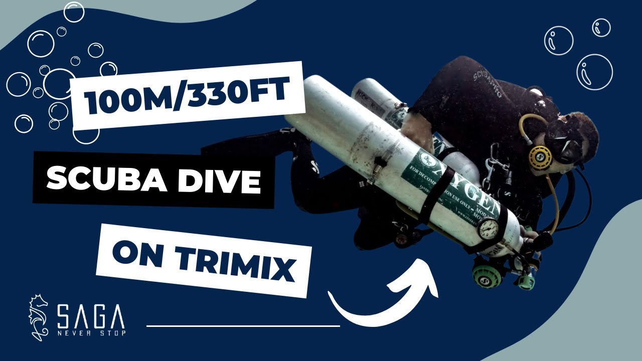 SCUBA Diving to 100 meters / 330 feet on TRIMIX
