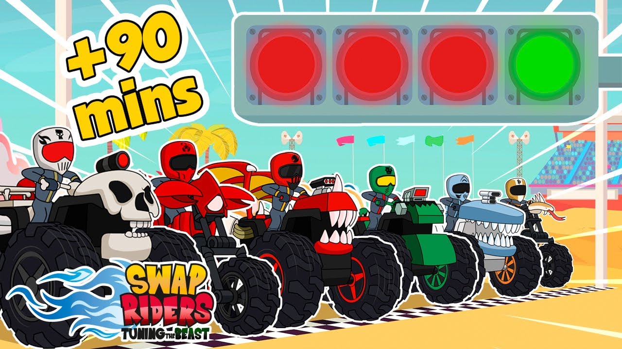 SWAP RIDERS🚀 MARAT&Oacute;N + 90 MINUTOS DE LAS MEJORES CARRERAS 🔥🏁 TODOS LOS EPISODIOS
