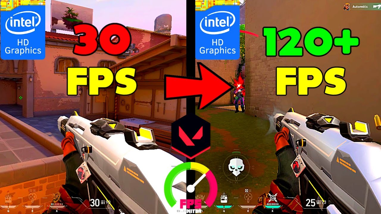 Руководство по максимальному повышению FPS для слабых ПК/ноутбуков | VALORANT | Intel HD Graphics...