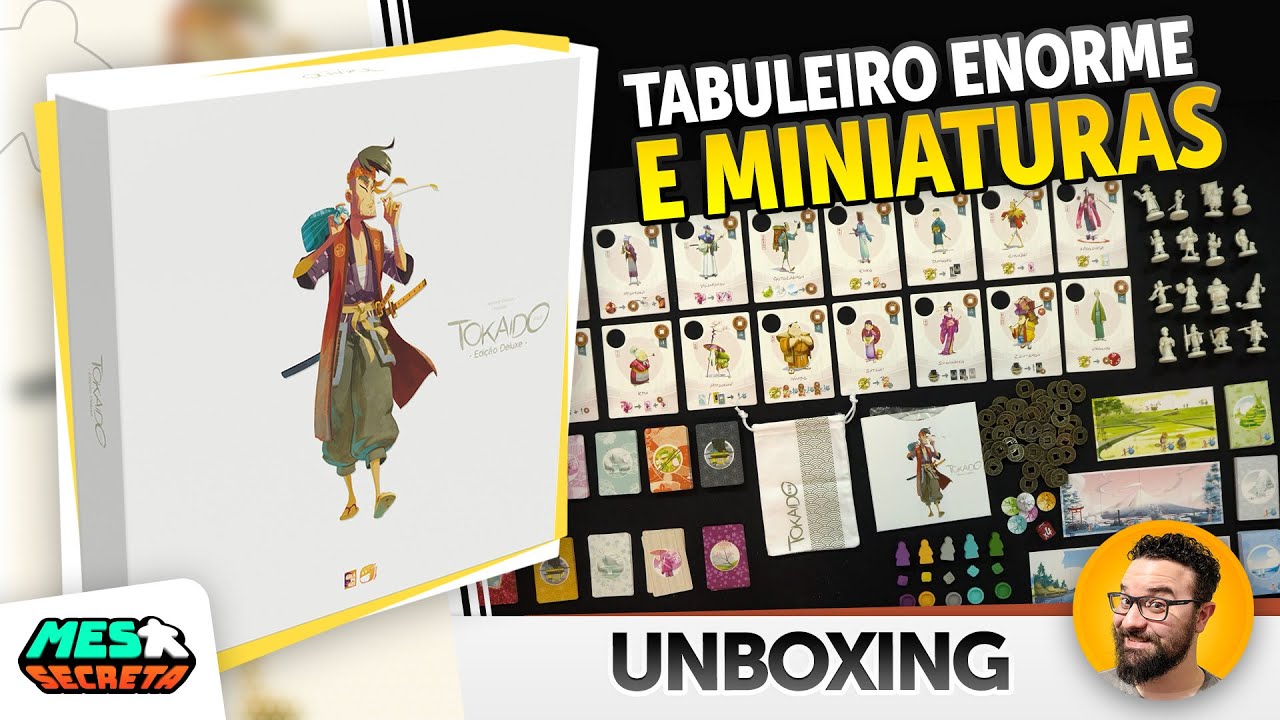 Tokaido Deluxe | Detalhes dos componentes | Unboxing