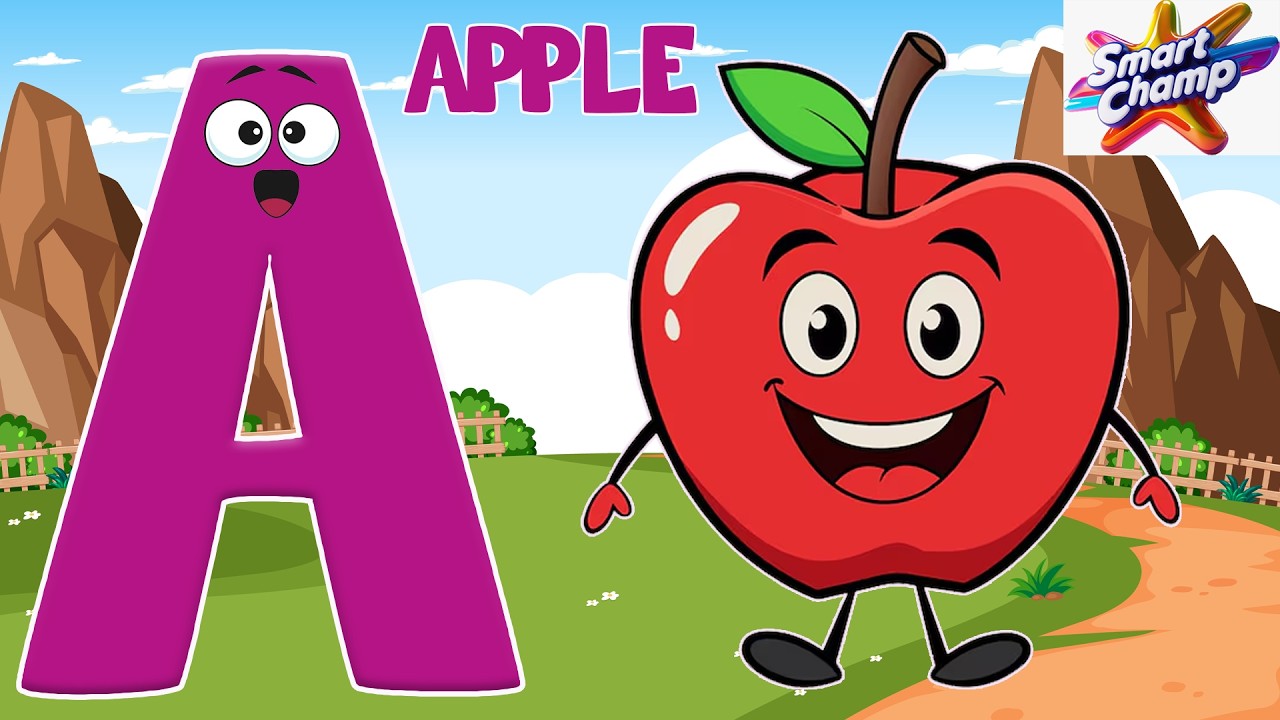 A is for Apple 🍎 | ABC Phonics Song That Kids LOVE | Smart Champs