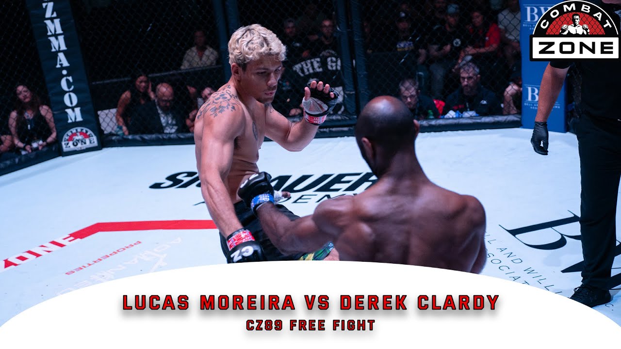 1ST ROUND FINISH! - Lucas Moreira vs Derek Clardy - CZ89 Free Fight