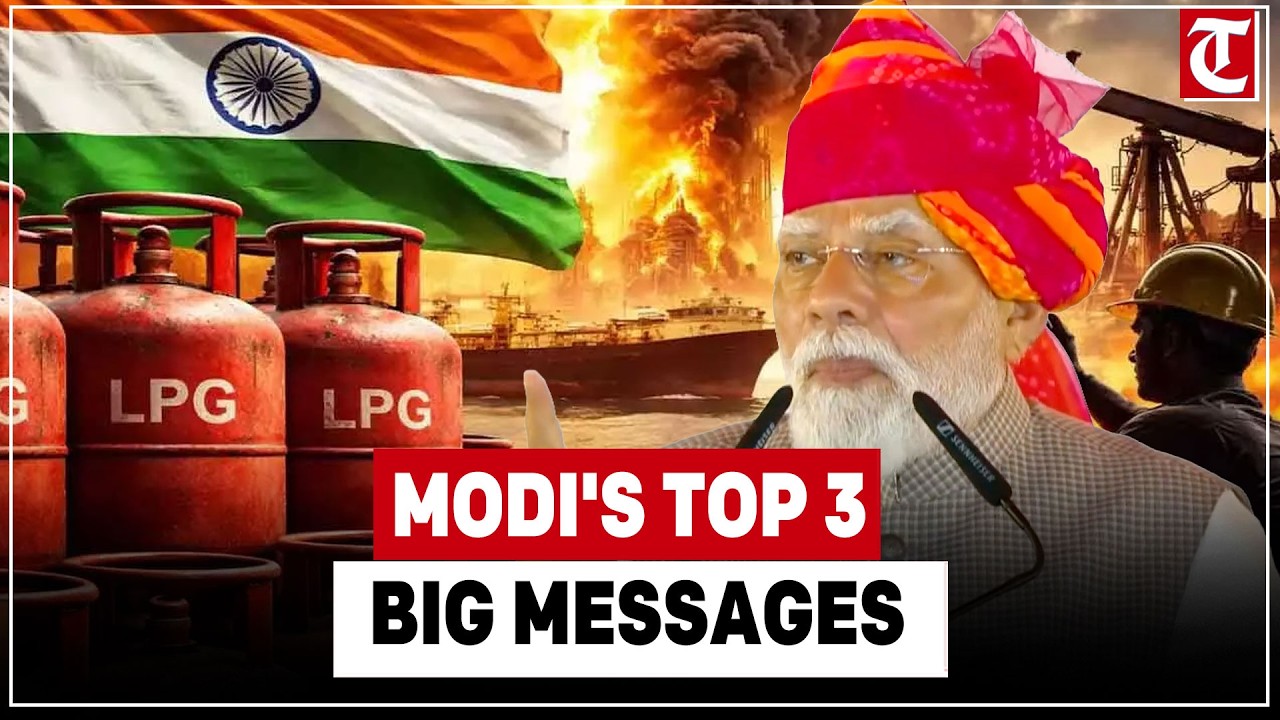 PM Modi's Top 3 Moments from Balotra Rally: LPG Prices, West Asia Crisis & Development