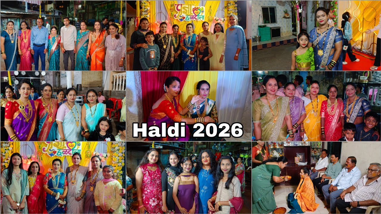 Pradnya Sunny & Paresh Namrata Haldi 2026 #marriage #wedding #dance #ritual #koli #banjo #uran