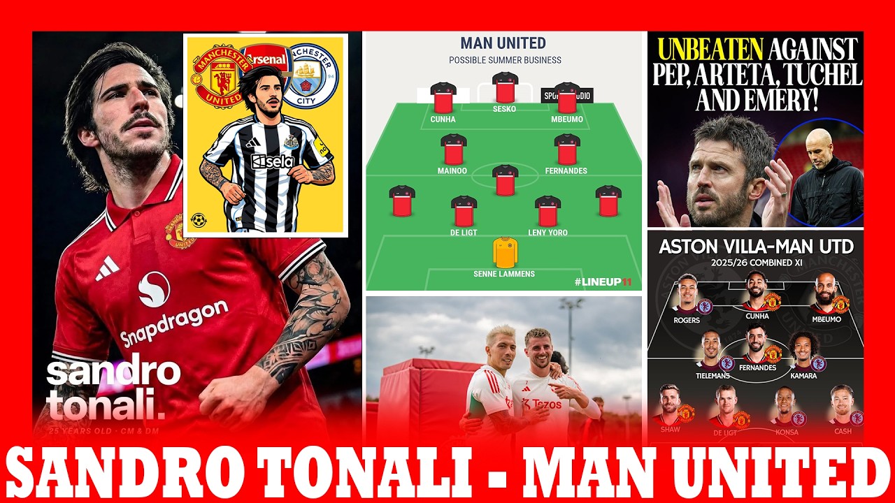 MAN UNITED IRASHAKA TONALI! MICHEAL CARRICK YASUBIZA IBINTU KU MURONGO! ASTON VILLA | LISANDRO