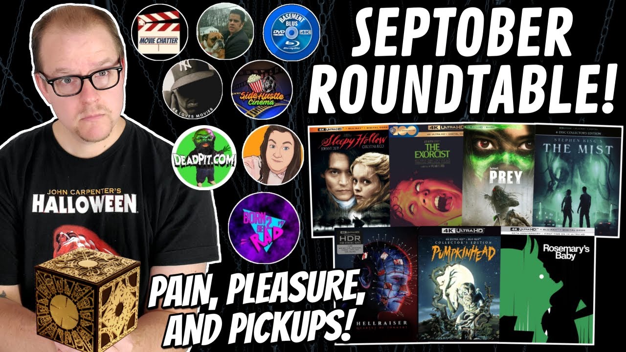 🔴SEPTOBER Release ROUNDTABLE - 2023 - New BLURAY And 4K Discussion With Guests!