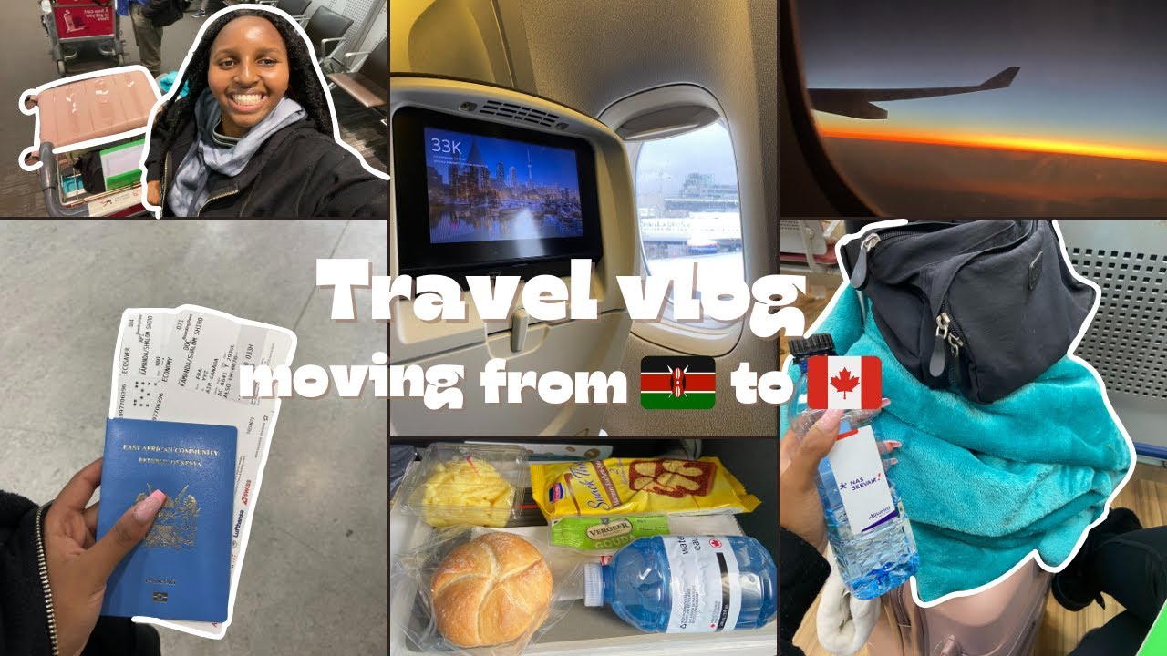 TRAVEL VLOG|| Moving from Kenya to Canada as an international student | Saying bye, flying Lufthansa