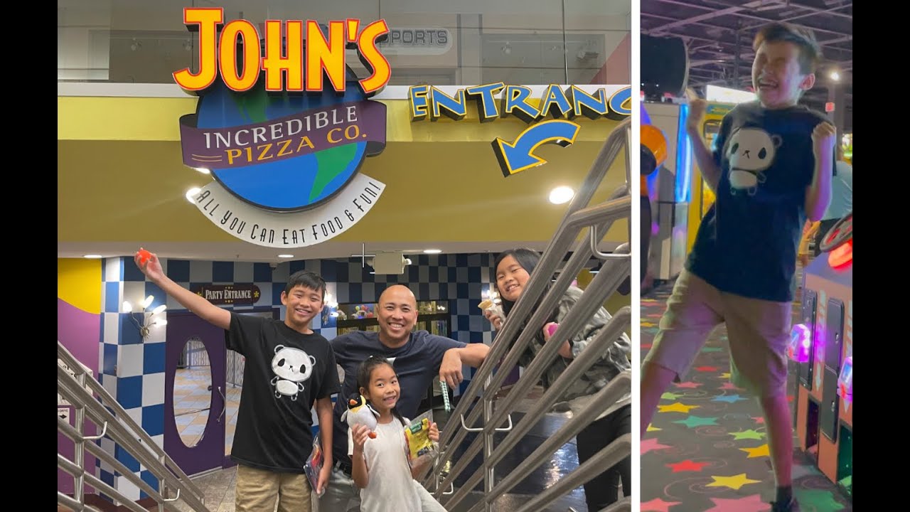 John's Incredible Pizza! Literally ate & played for 7.5 hours!