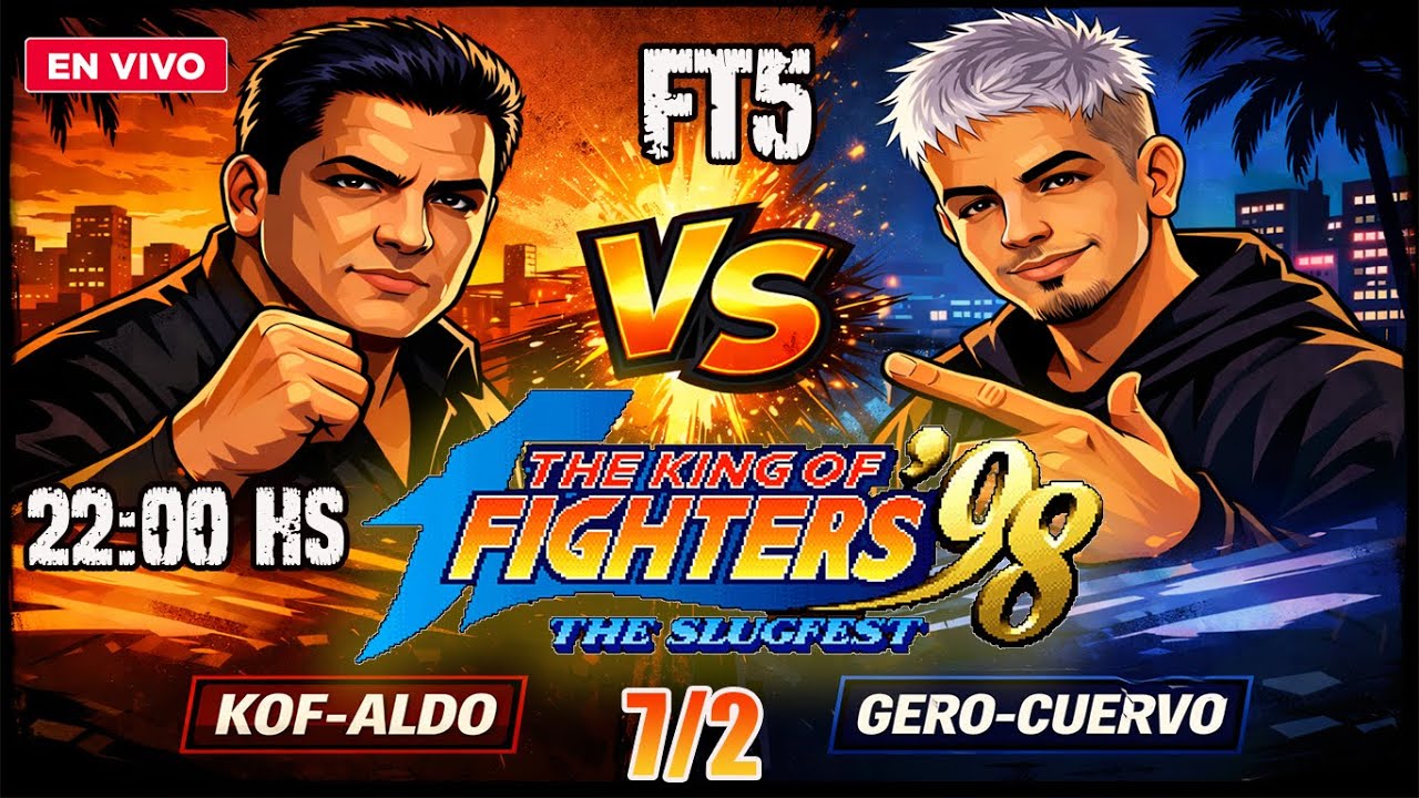 ⚠️KOF-Aldo  vs GeroCuervo⚠️|FT5| EN VIVO🕹️ |FightCade EN VIVO| KOF98👊🏻