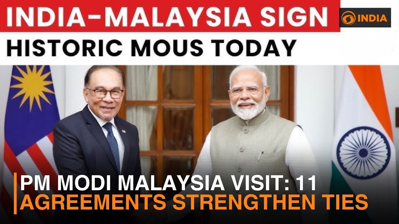 PM Modi Malaysia Visit: 11 Agreements Strengthen Ties & more news |  DD Newshour | 9 AM IST