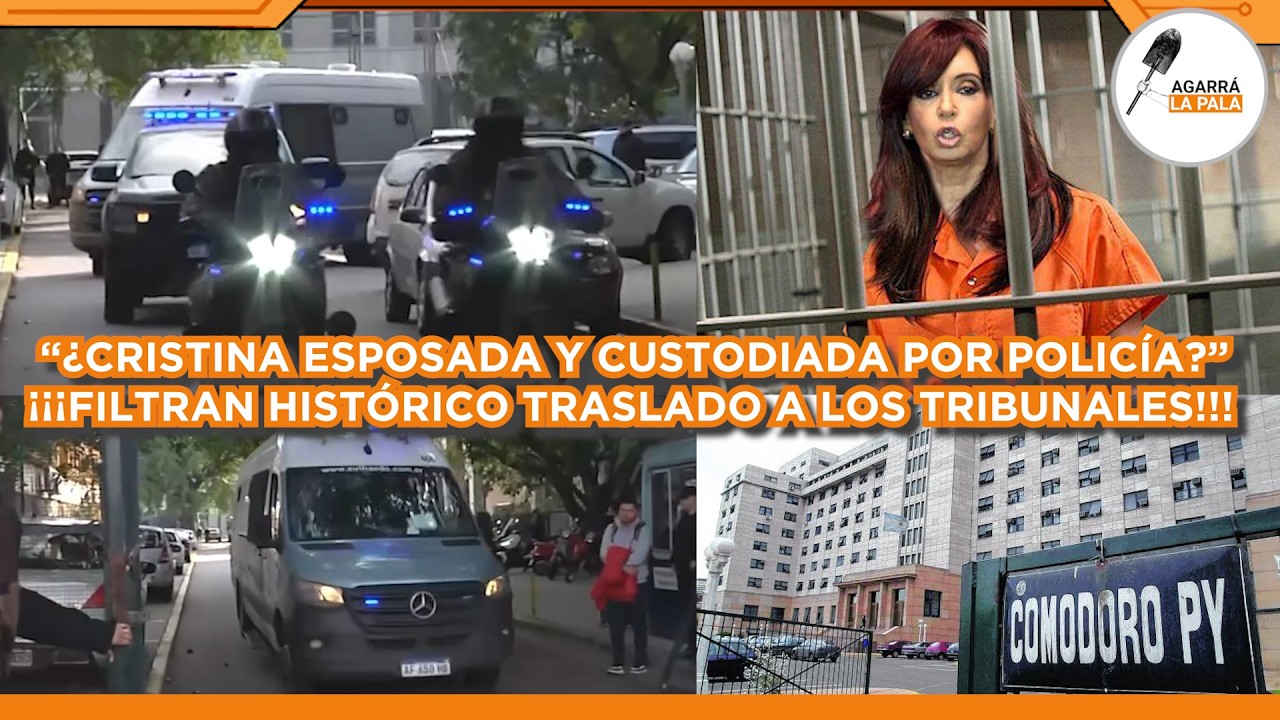 FILTRAN TRASLADO DE CRISTINA DE PRISIÓN A TRIBUNALES PARA COMER POCHOCLOS: 