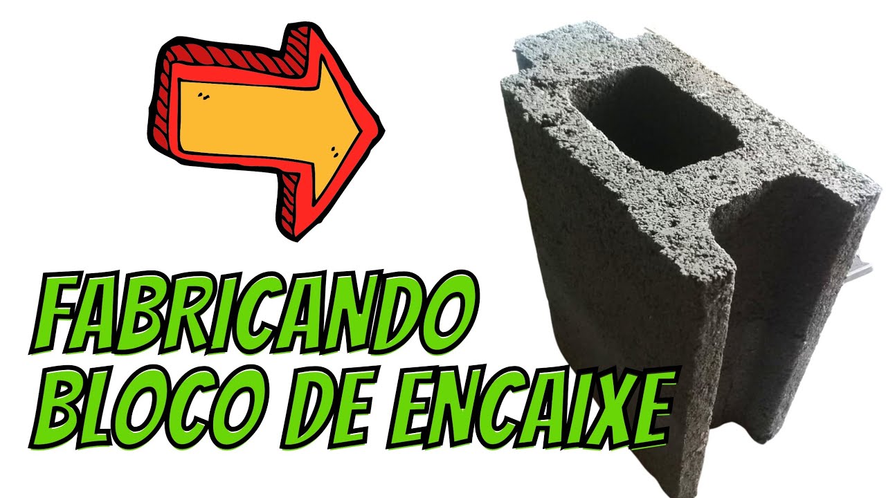 Como fazer bloco tipo Uniblock, fabricando bloco de encaixe
