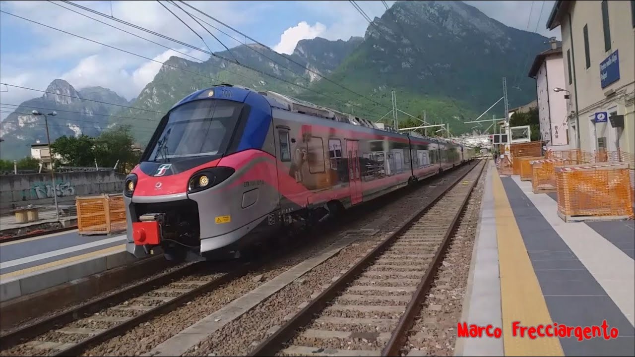 Corsa prova treno elettrico POP sulla tratta Conegliano - Ponte nelle Alpi - Belluno