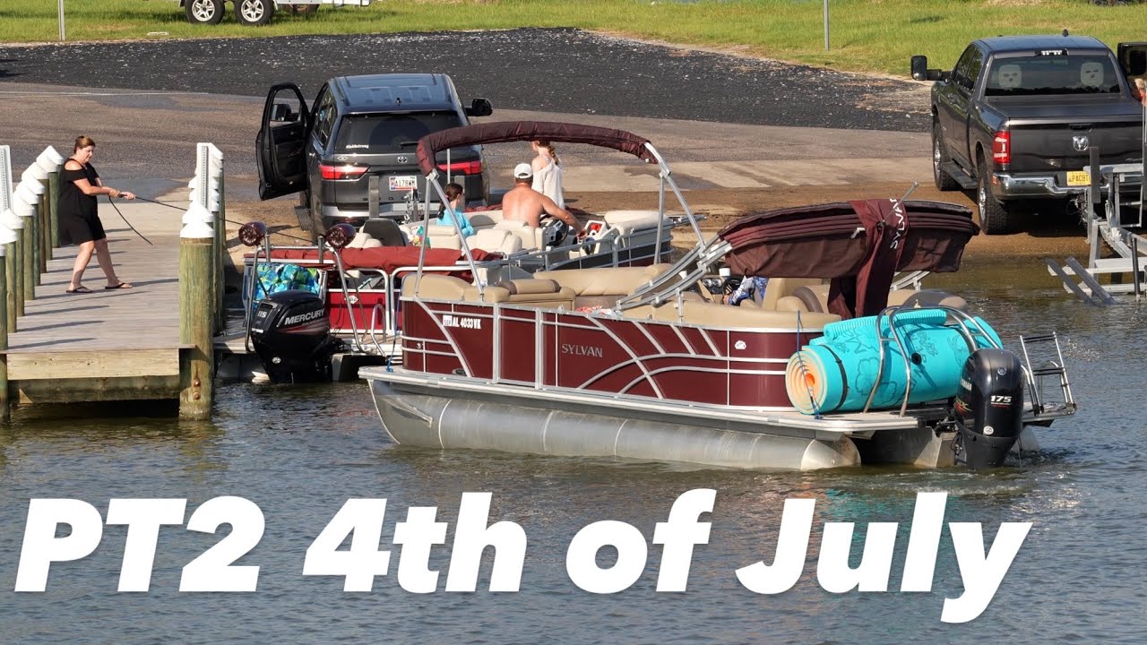 PT2 Independence Day WILDEST BOAT RAMP in the US! 🇺🇸 Drunks, Arguments, Damages, We Saw It ALL!
