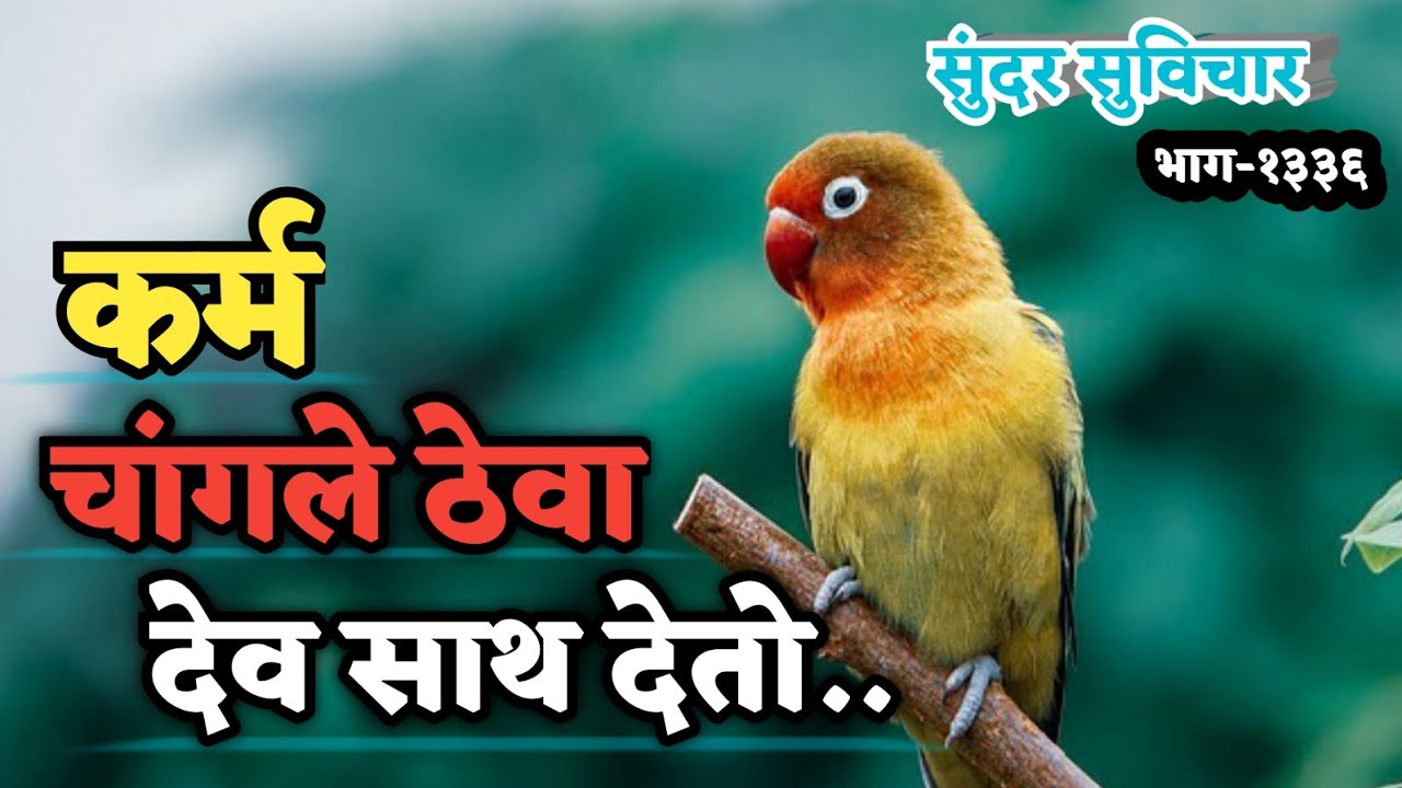Inspired Quotes | Suvichar | कर्म चांगले ठेवा, देव साथ देतो..| Sundar Suvichar