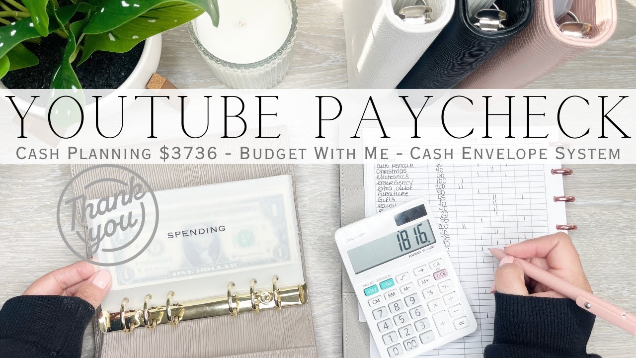YouTube Paycheck Budget With Me $3736 | Cash Planning for the Week | Cash Envelope System