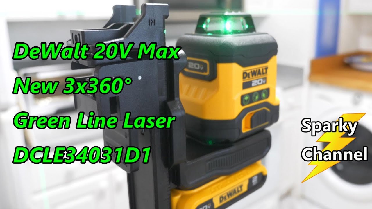 DeWalt 20V Max New 3x360° Green Line Laser Level DCLE34031D1