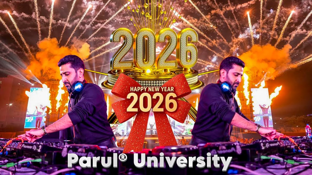 DJ NYK  at @ParulUniversity  🔥 | New Year 2026 Celebration | Crazy Crowd & Night Vibes 😱