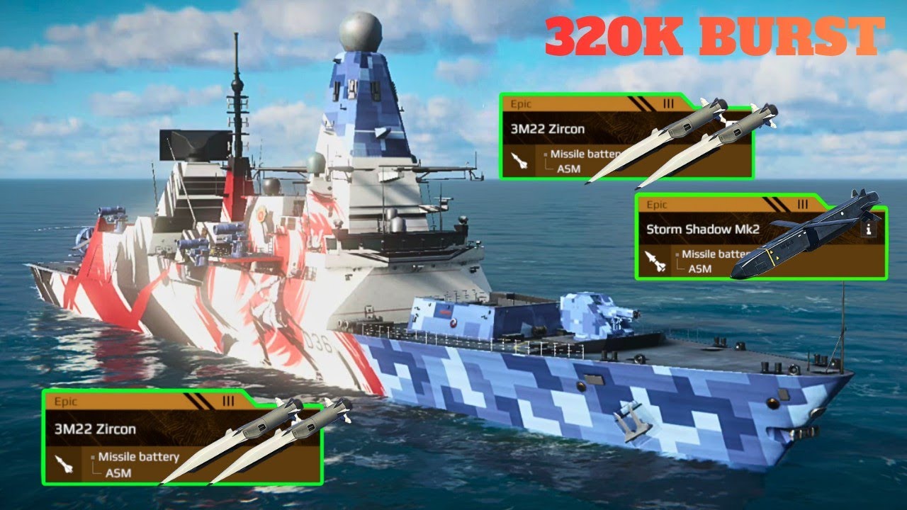 HMS DEFENDER - WITH 4x ZIRCON 💥 MOST BRUTAL DESTROYER ☠️- modern warships 