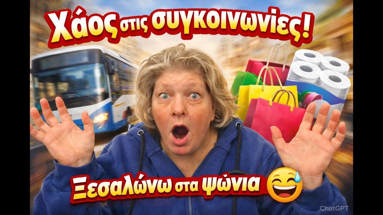 Χάος στις αλλαγές των συγκοινωνιών! Ξεσαλώνω στα ψώνια | story time