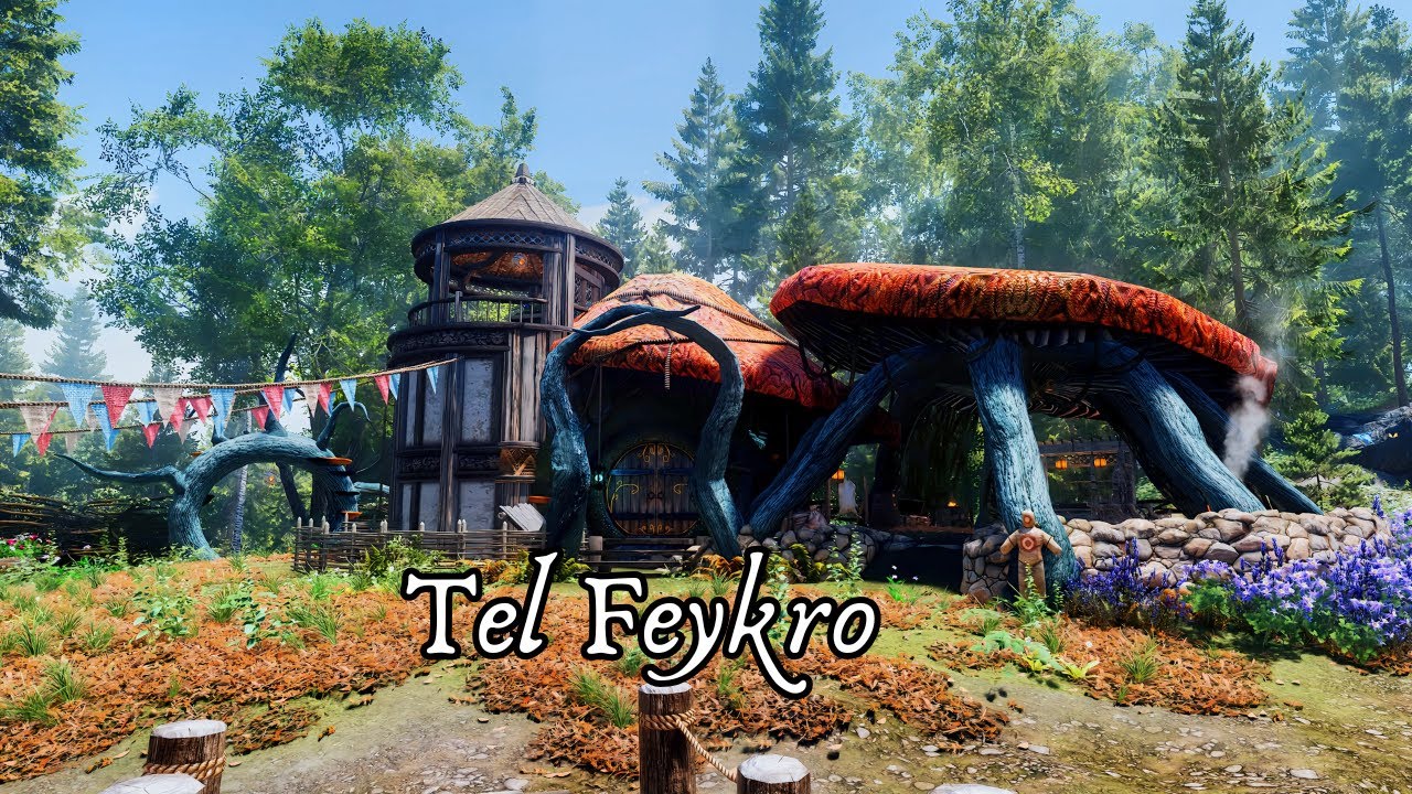 Tel Feykro: A Whimsical Skyrim Hobbit Home, for PC (AE/SE)