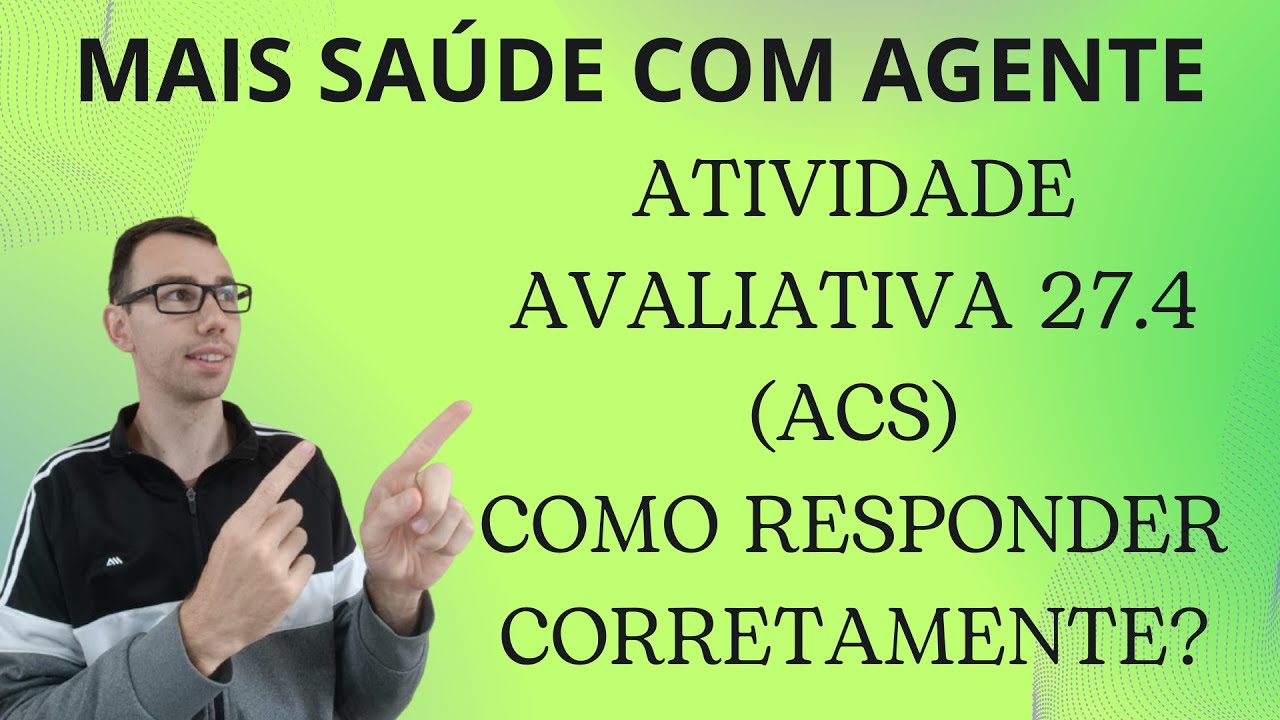 CHEGOU A DISCIPLINA 27.4 SAÚDE DA PESSOA IDOSA! COMO RESPONDER A ATIVIDADE AVALIATIVA CORRETAMENTE!