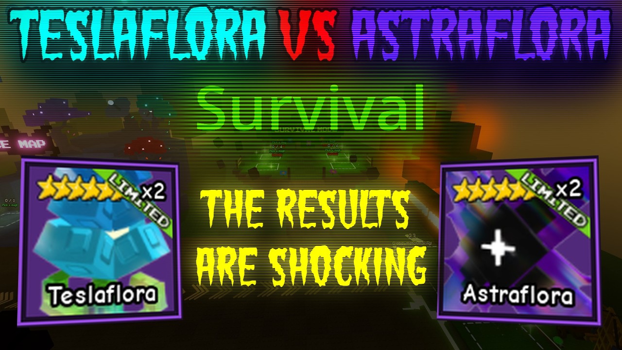 Who Is Better For Survival Teslaflora Or Astraflora? Garden Tower Defense
